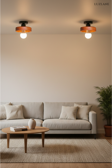 Walnut Ring Dome Ceiling for Light for Bedroom & Decoration