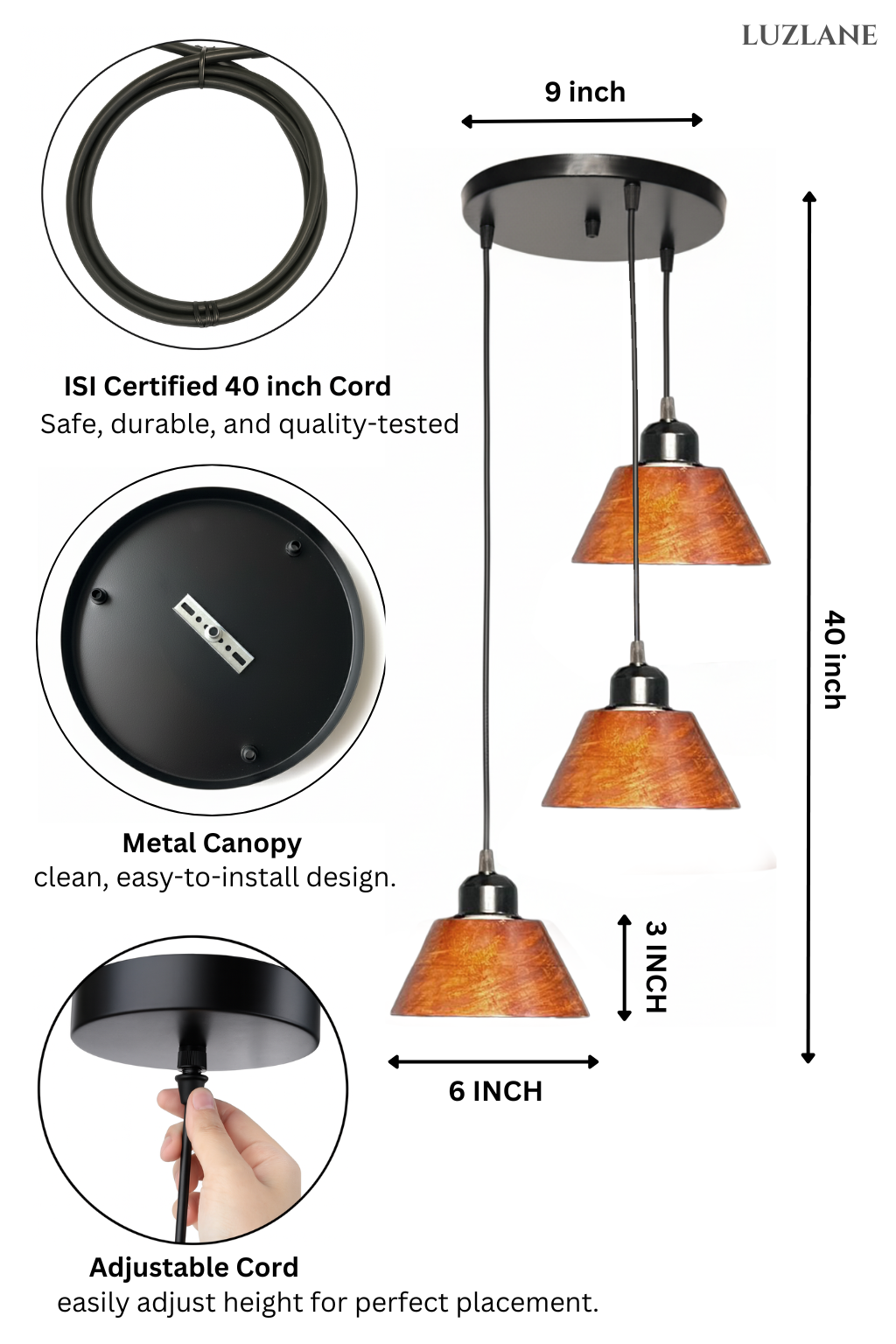 Hanging Cluster Light for Living Room