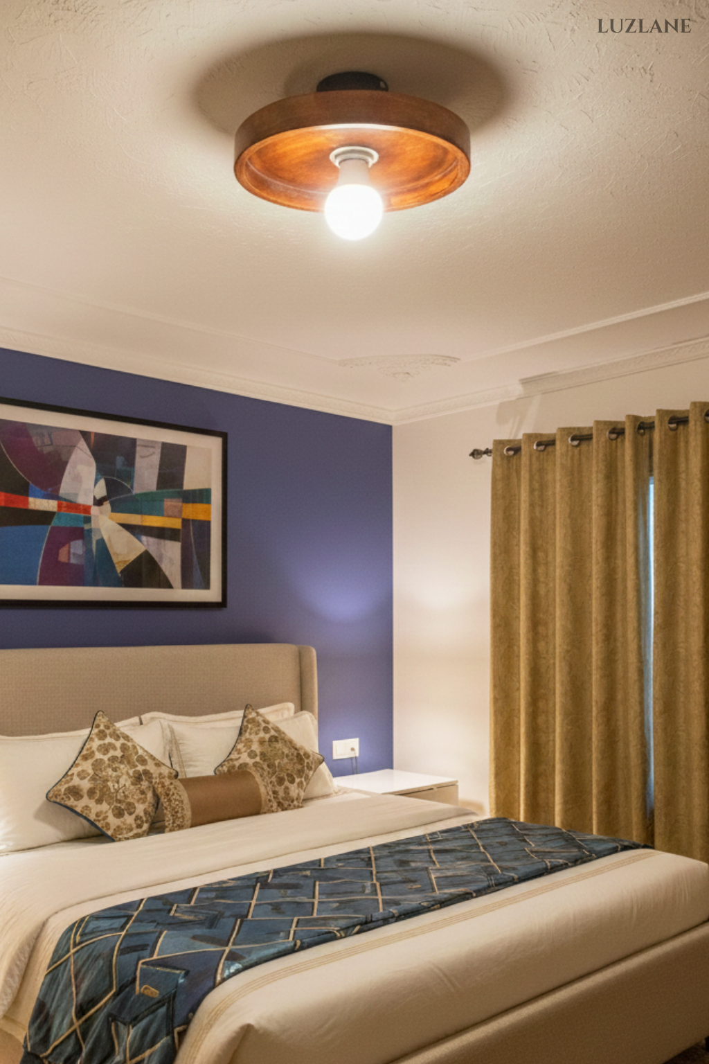 Handcrafted Wooden Ceiling lights for living Area