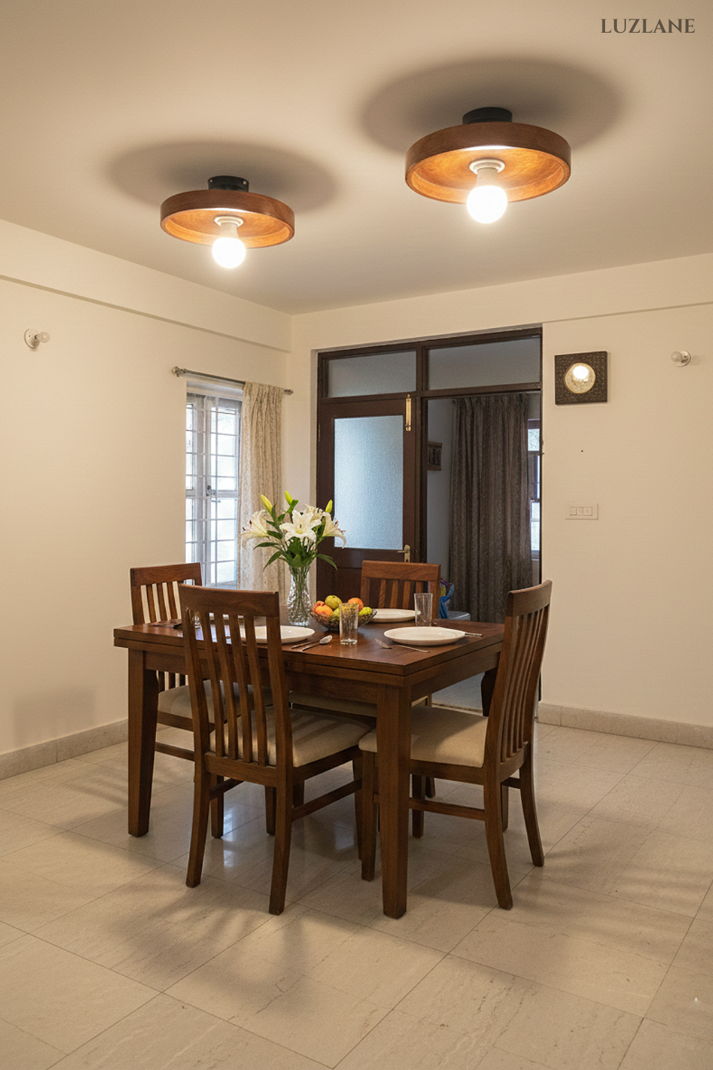 Handcrafted Wooden Ceiling lights for living Area
