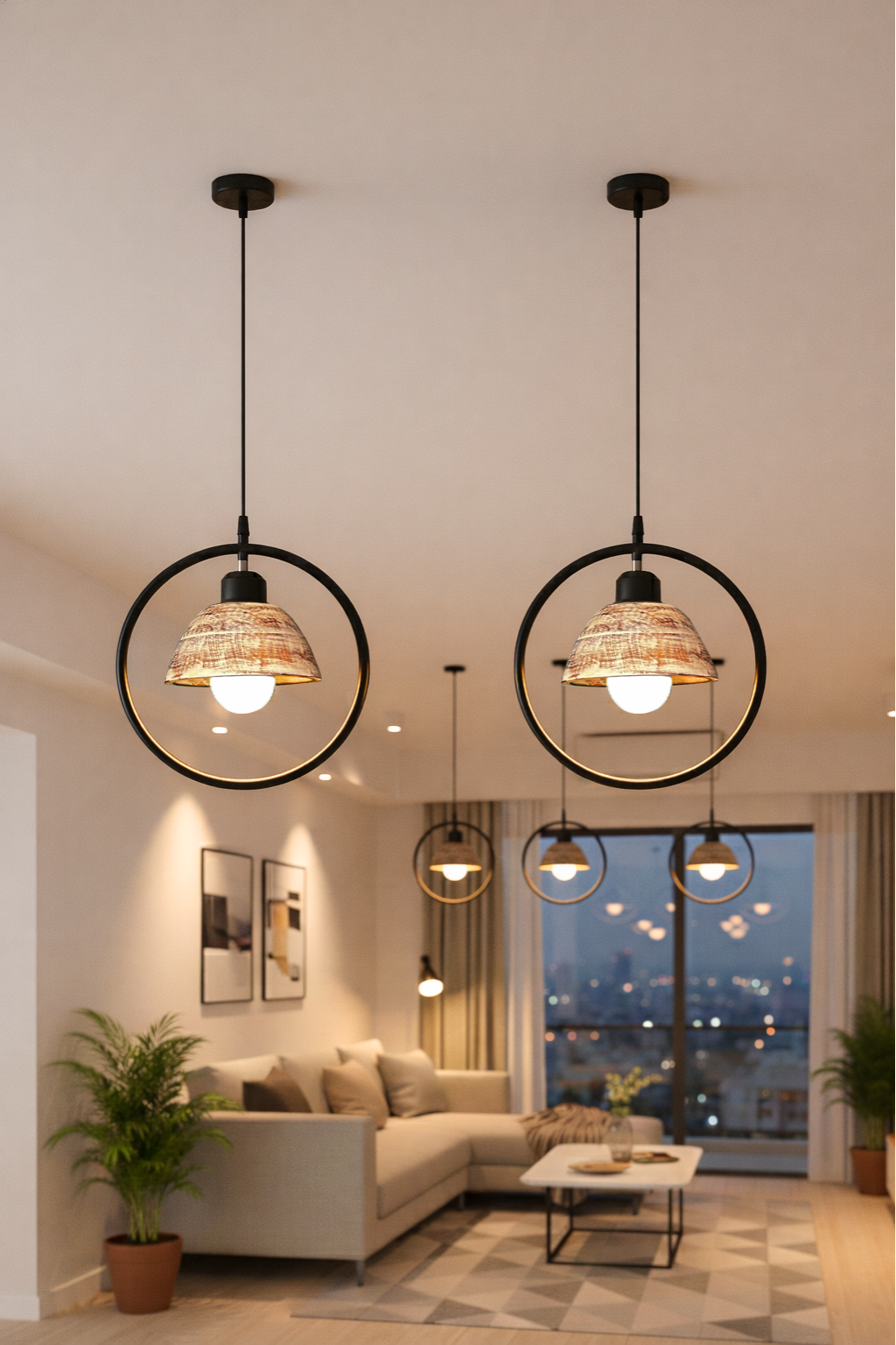 Orbit Dome Antique Hanging Lamp- OD08 for Bedroom