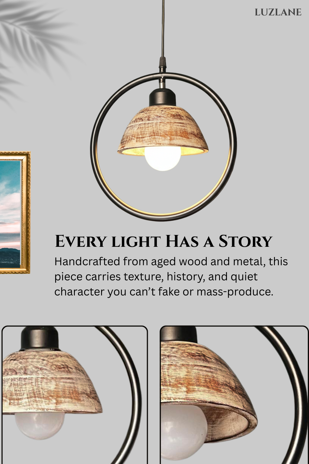 Orbit Dome Antique Hanging Lamp- OD08 for Bedroom