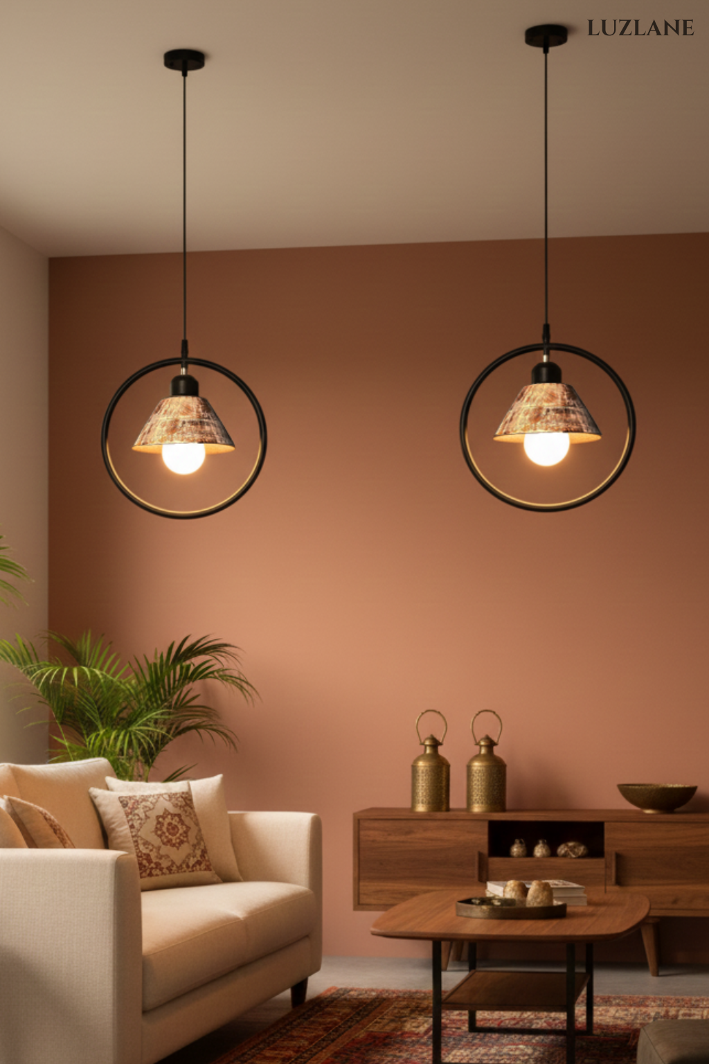 Orbit Conical Antique Hanging Lamp -OC06 for Living Room