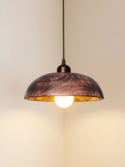 Wood Grains Antique Dark Dome Pendant Lamp for Ceiling&nbsp;