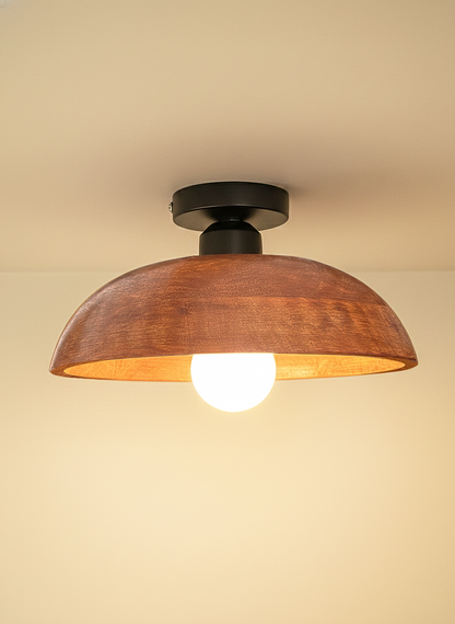 Minimalist Modern Wooden Ceiling Light for Bedroom