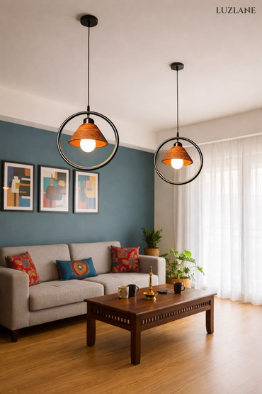 Orbit Conical Wooden Pendant Light -OC06