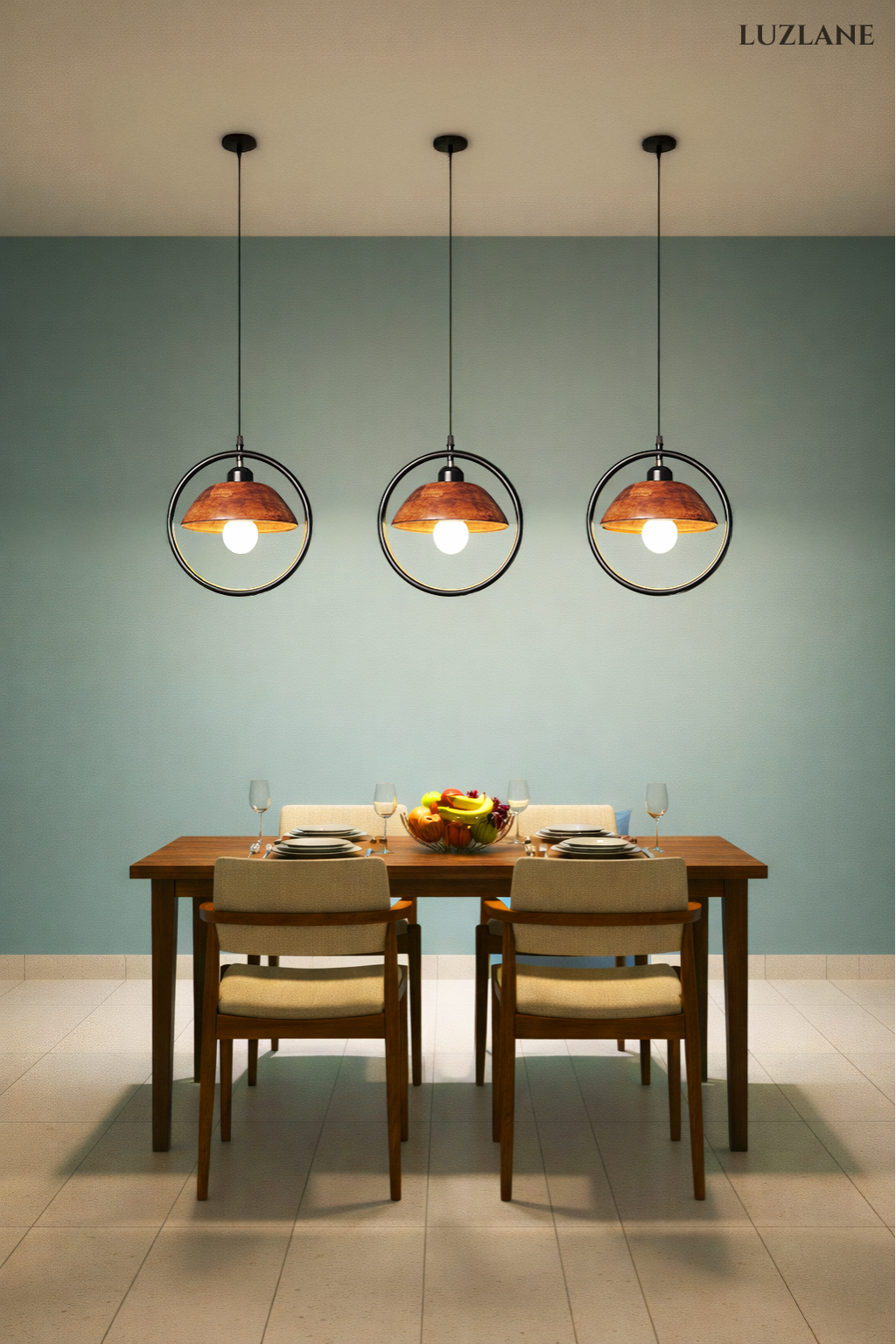 Orbit Conical Wooden Pendant Light -OC08