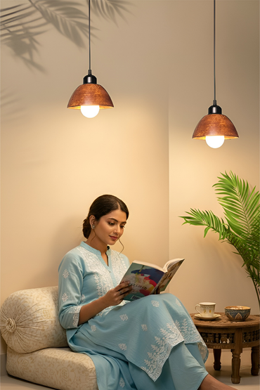 Modern Wooden Dome Hanging Pendant Lamp for Bedroom