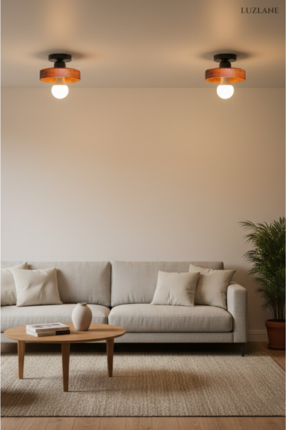 Walnut Ring Dome Ceiling for Light for Bedroom & Decoration