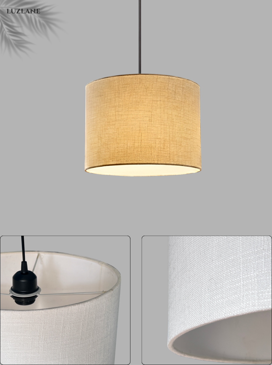 CAMELA Linen Fabric Penant Lamp
