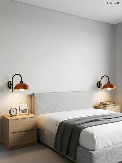 Wooden Dome Wall Lamp For Living room & Bedroom