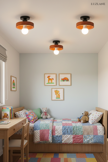 Walnut Ring Dome Ceiling for Light for Bedroom & Decoration