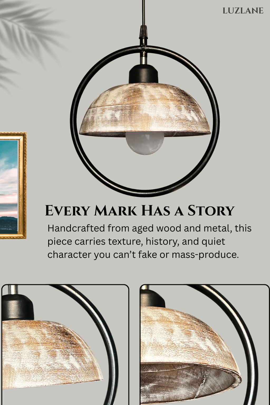 Orbit Dome Antique Hanging -OD08 Lamp for Bedroom