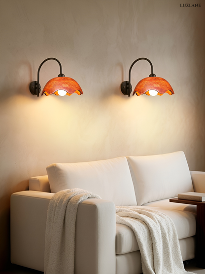 LUMAWAVE-ARCO -Wooden Wall Sconce Lamp for Living Room & Bedroom