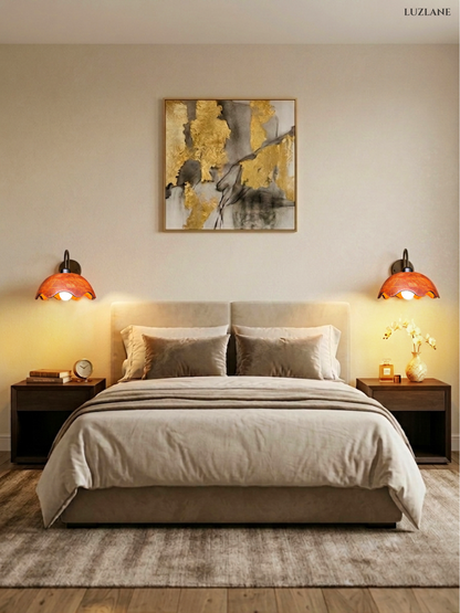 LUMAWAVE-ARCO -Wooden Wall Sconce Lamp for Living Room & Bedroom