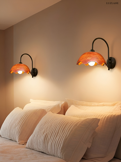 LUMAWAVE-ARCO -Wooden Wall Sconce Lamp for Living Room & Bedroom