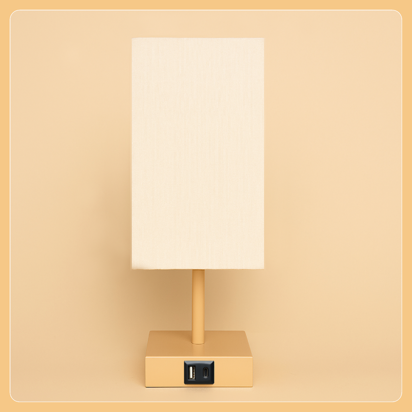 LUZLANE- Auratouch Smart Table Lamp | Linen Shade | (Color- Sand-White)
